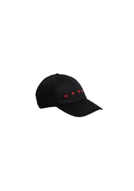 cappello baseball uomo nero MARNI | CLZC0108S0 UTC31100N99